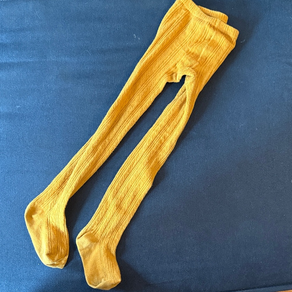 Little Stocking Co. Cozy Mustard Tights